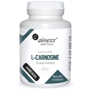 Aliness - L-Carnosine KARNOZYNA 500 mg - 60 kapsułek Aliness - L-Carnosine KARNOZYNA 500 mg - 60 kapsułek